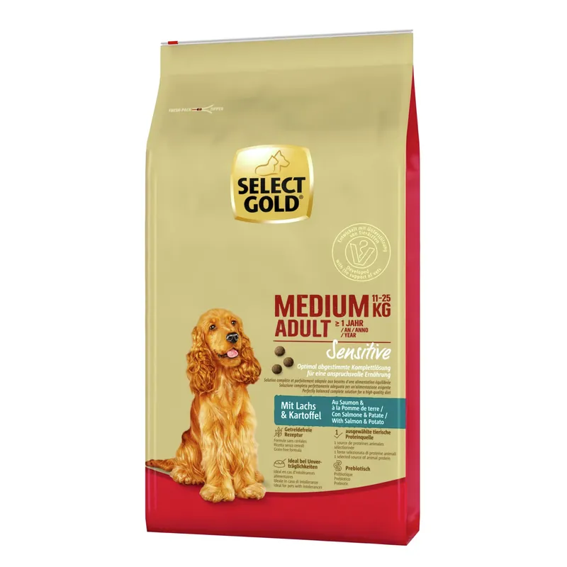 Select Gold Sensitive Adult Medium Lachs/Kartoffel 12 kg Günstig
